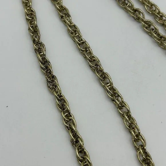 Vintage Anthropologie Butterfly Pendant Necklace Brown Filigree Wings Gold-Tone - Picture 3 of 15